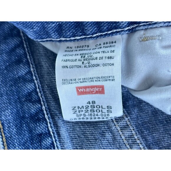 Wrangler Authentics Denim Jean Shorts Men's 48 Blue 10" Inch Inseam 100% Cotton - Picture 3 of 7